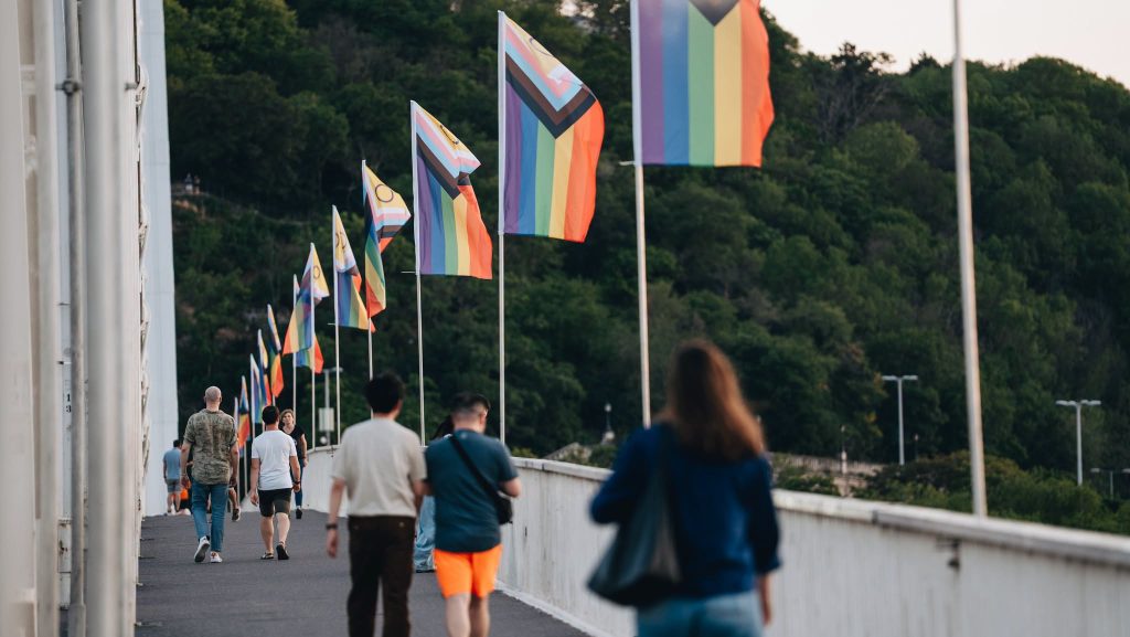 Csak tegnap kerültek ki, de már nincsenek a Pride-zászlók az Erzsébet-hídon