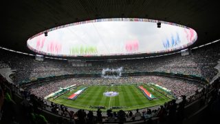 MEXICO CITY, MEXICO - JUNE 11: A general view inside the stadium at the Opening Ceremony of 2026 FIFA World Cup prior to opening match of the World Cup First Stage Group A match between Mexico and South Africa at Estadio Azteca (Mexico Stadium) in Mexico City, Mexico on June 11, 2026. Jose Hernandez / Anadolu