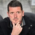 Borbély Balázs, az ETO FC vezetőedzője a labdarúgó Fizz Liga 26. fordulójában játszott ETO FC - MTK Budapest mérkőzésen a győri ETO Stadionban.