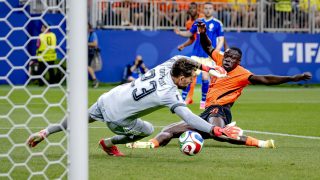 Brian Brobbey duplázott a holland-svéd meccsen.