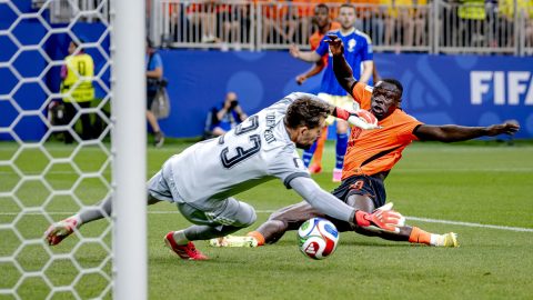 Brian Brobbey duplázott a holland-svéd meccsen.