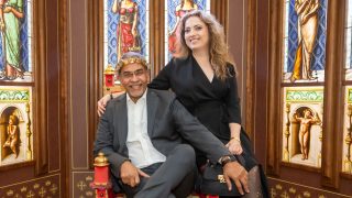 Joshi Bharat és Kiss Virág a 2024-es Story Csillagok gálán.
