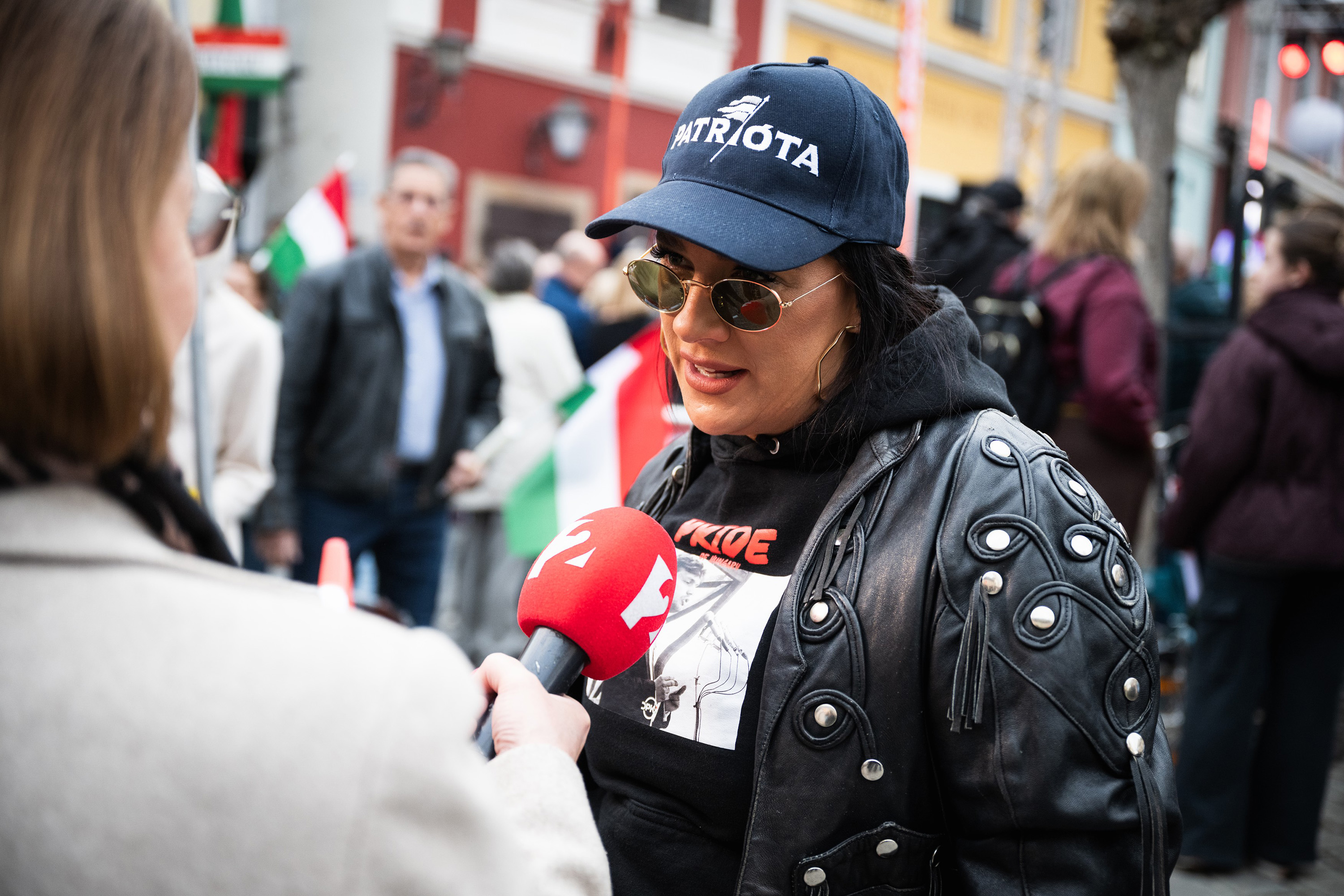 Tóth Gabi a Fidesz országjárásának szentendrei állomásán 2026. március 20-án.