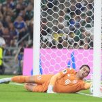 Dahmen gólvonalas mentése Tunézia és Japán mérkőzésén.