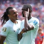 Ousmane Dembele három gólt szerzett.