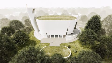3D nyomtatott templom terve Neratovicében