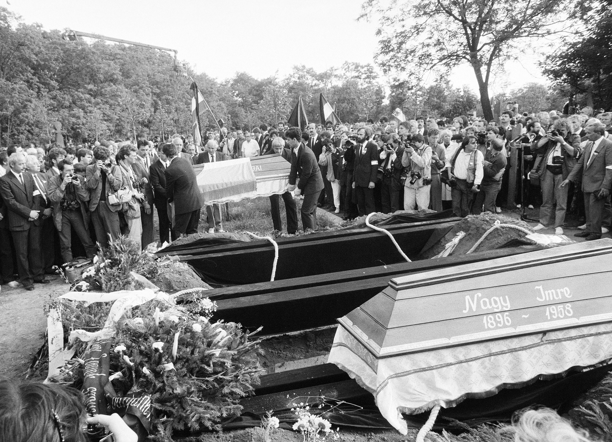 Nagy Imre és mártírtársai újratemetése.