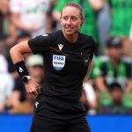 Tori Penso az Austin FC-Los Angeles Galaxy mérkőzésen.