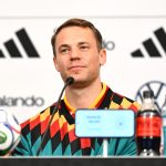 Manuel Neuer az Elefántcsontpart elleni mérkőzést megelőző sajtótájékoztatón.