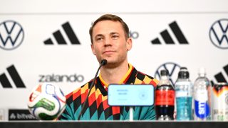 Manuel Neuer az Elefántcsontpart elleni mérkőzést megelőző sajtótájékoztatón.