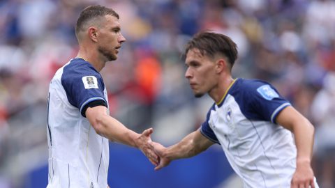 Edin Dzeko és Amar Dedic.