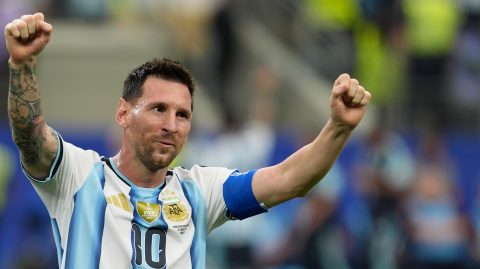 Lionel Messi Ausztra ellen.