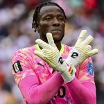 Benjamin Asare az angolok elleni meccsen.