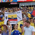 Ecuador szurkolói a Curacao elleni meccsen.