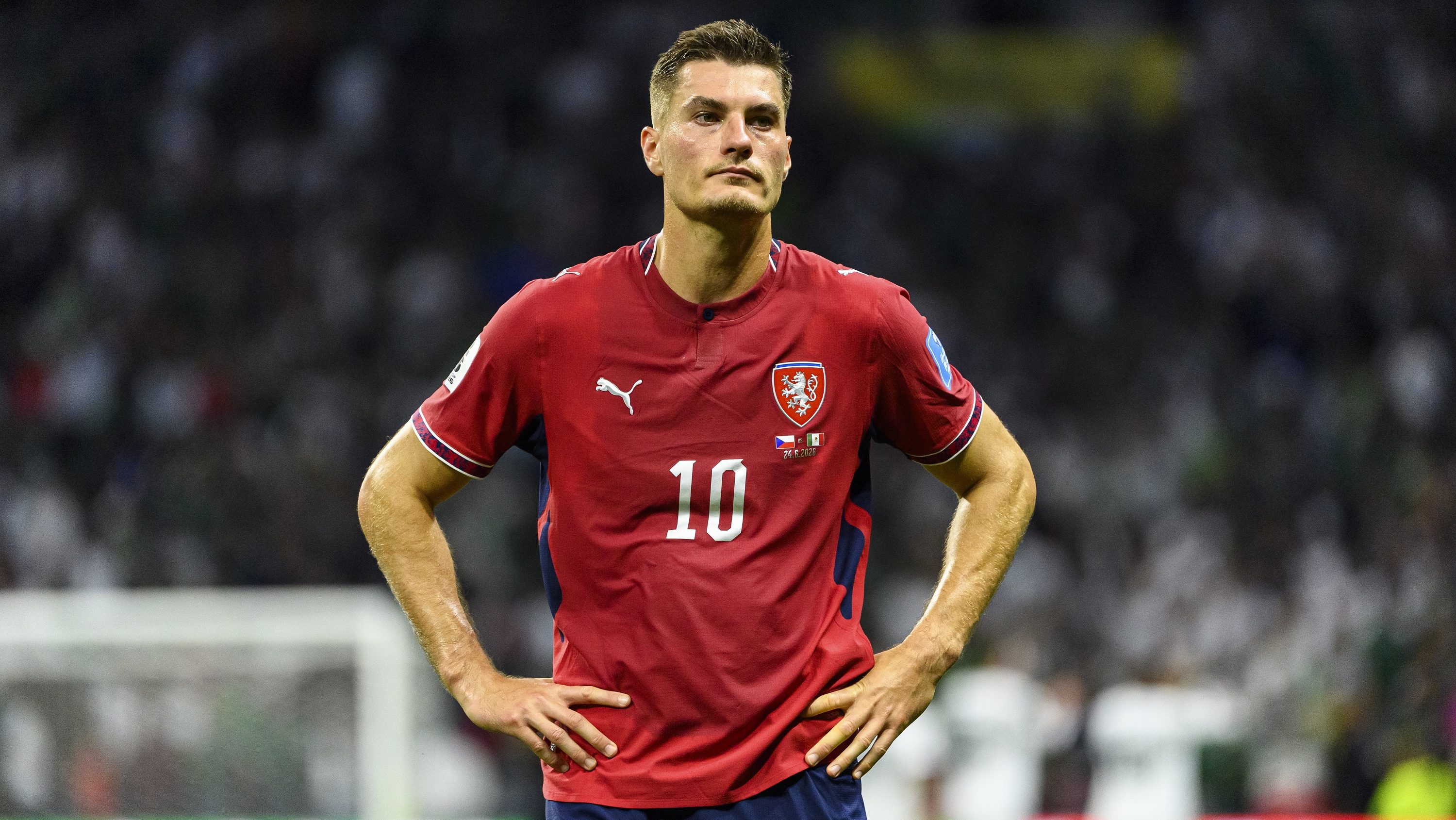 A rendkvül csalódott Patrik Schick.