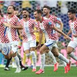 Nikola Vlasic gólöröme a győztes találat után.