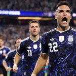 Lautaro Martínez gólöröme Jordánia ellen a világbajnokságon.
