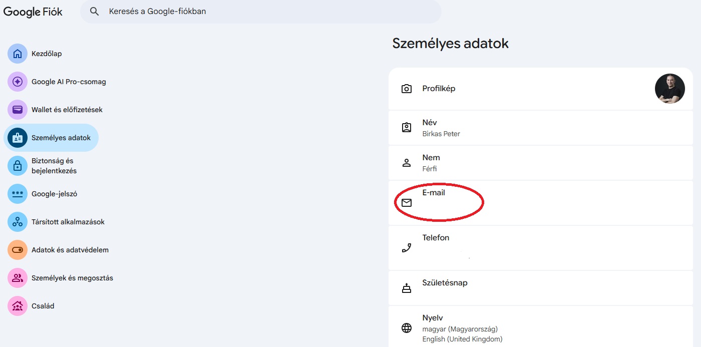 gmail email cim amegváltoztatás hogyan útmutató