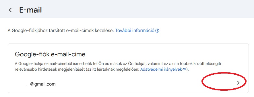 gmail email cim amegváltoztatás hogyan útmutató