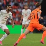 MONTERREY, MEXICO - JUNE 29: Frenkie de Jong (21) of Netherlands in action against Ismael Saibari (11) of Morocco during the 2026 FIFA World Cup Round of 32 match between Netherlands and Morocco at Estadio BBVA (Monterrey Stadium) in Monterrey, Mexico on June 29, 2026. Juancho Torres / Anadolu