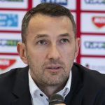 Ilyés Ferenc, az MKSZ elnöke a Magyar Kézilabda Szövetség (MKSZ) sajtótájékoztatóján.