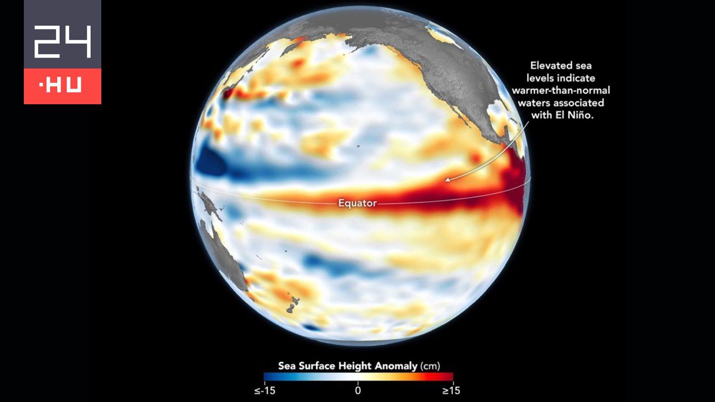 Kivételesen erős El Niñót jeleznek a NASA megfigyelései