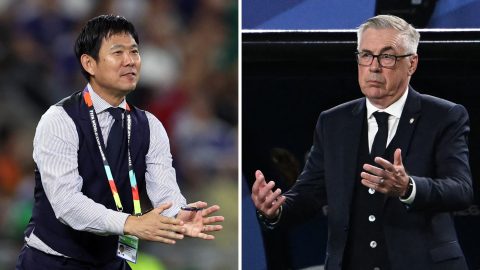 Morijasu Hadzsime és Carlo Ancelotti.