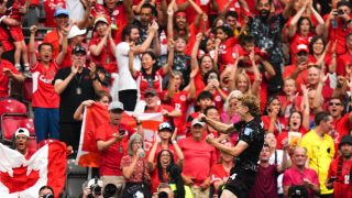 VANCOUVER, CANADA - JUNE 18: Fans gather prior the 2026 FIFA World Cup First Stage Group B match between Canada and Qatar at BC Place Stadium in Vancouver, Canada on June 18, 2026. Ercin Erturk / Anadolu