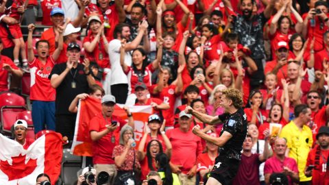 VANCOUVER, CANADA - JUNE 18: Fans gather prior the 2026 FIFA World Cup First Stage Group B match between Canada and Qatar at BC Place Stadium in Vancouver, Canada on June 18, 2026. Ercin Erturk / Anadolu