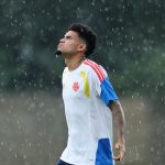 GUADALAJARA, MEXICO - JUNE 22: Luis Diaz #7 of Colombia walks during the training of Colombia one day ahead of the FIFA World Cup 2026 Group K match between Colombia and Congo DR at Guadalajara Stadium on June 22, 2026 in Guadalajara, Mexico. (Photo by Hector Vivas - FIFA/FIFA via Getty Images)