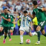 Lionel Messi az Algéria elleni csoportmeccsen.