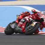 Marc Márquez a balatonfőkajári szabadedzésen.