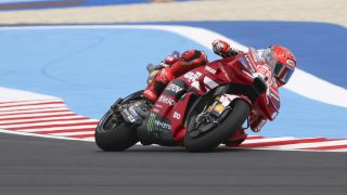 Marc Márquez a balatonfőkajári szabadedzésen.