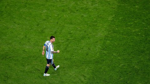 Lionel Messi of Argentina during the 2026 World Cup at AT&T Stadium on June 22, 2026, in Dallas, United States. (Photo by Stefan Koops/EYE4IMAGES/NurPhoto)