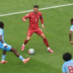 Cristiano Ronaldo a kongóiak elleni mérkőzésen.