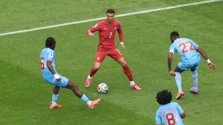 Cristiano Ronaldo a kongóiak elleni mérkőzésen.