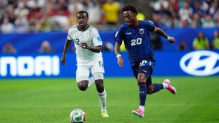 HOUSTON, USA - JUNE 26: Ryan Mendes (20) of Cape Verde in action againstSaud Abdulhamid (12) of Saudi Arabia during the FIFA World Cup 2026 Group H match between Cape Verde and Saudi Arabia at Houston Stadium on June 26, 2026 in Houston, Texas. Hakan Akgun / Anadolu