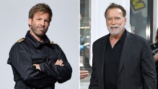Sebestyén Balázs és Arnold Schwarzenegger