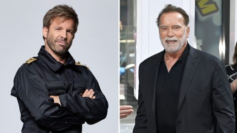 Sebestyén Balázs és Arnold Schwarzenegger