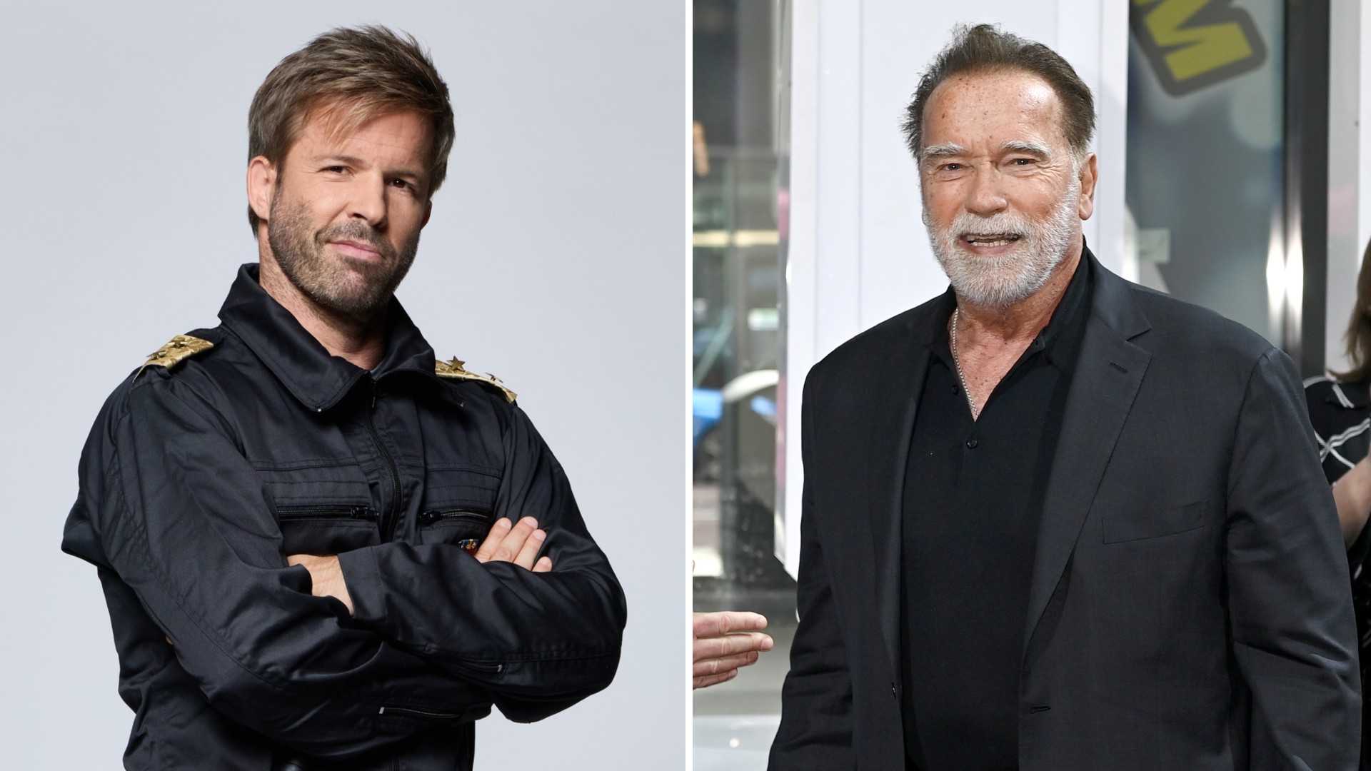 Sebestyén Balázs és Arnold Schwarzenegger
