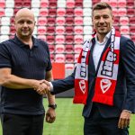 Vincze Richárd sportigazgató és Takács Péter vezetőedző dvtk
