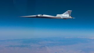A NASA X-59 kísérleti repülőgépe.