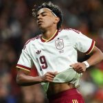 Lamine Yamal of Spain during the friendly match between the Spanish and Egyptian national teams at RCD Stadium in Barcelona, Spain, on 31 March, 2026. The match takes place prior to the FIFA World Cup. (Photo by Gongora/NurPhoto)