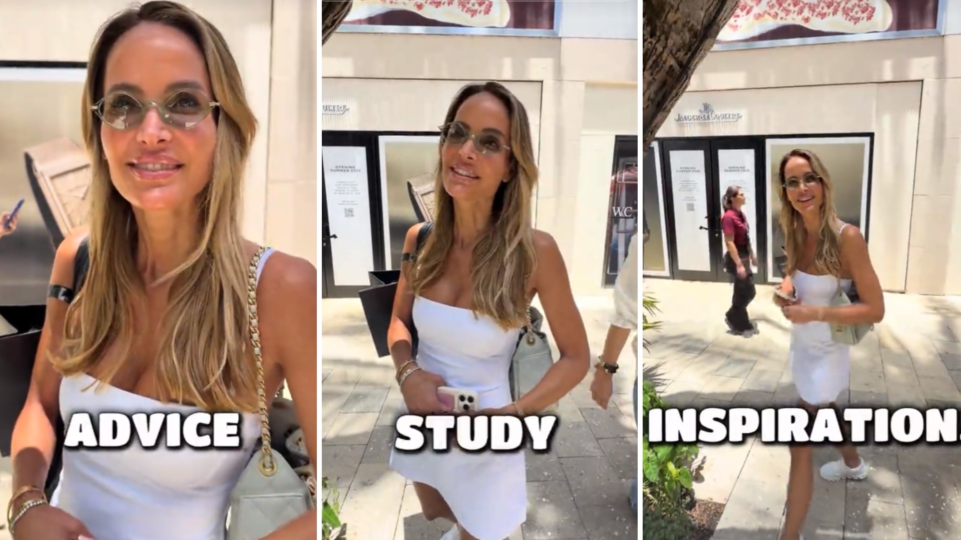 Zimány Linda TikTokon villáminterjút ad Miamiban.