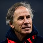 Franco Baresi a 2024 decemberében játszott Milan-Genoa bajnokin.