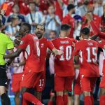 foci vb 2026 argentína svájc negyeddöntő breel embolo kiállítás műesés