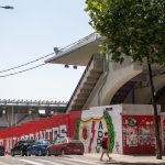 A Rayo Vallecano stadionja Madridban.