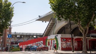 A Rayo Vallecano stadionja Madridban.