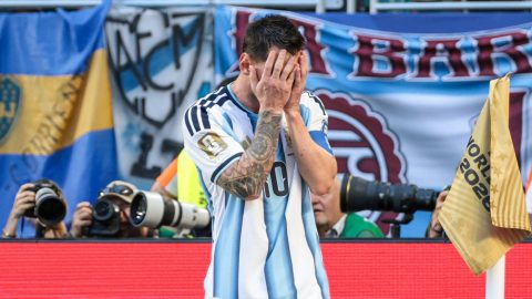 Lionel Messi player of Argentina during the FIFA World Cup 2026 Round of 32 match between Argentina and Cape Verde, at Miami Stadium, in Florida, United States, on Friday, July 03, 2026.