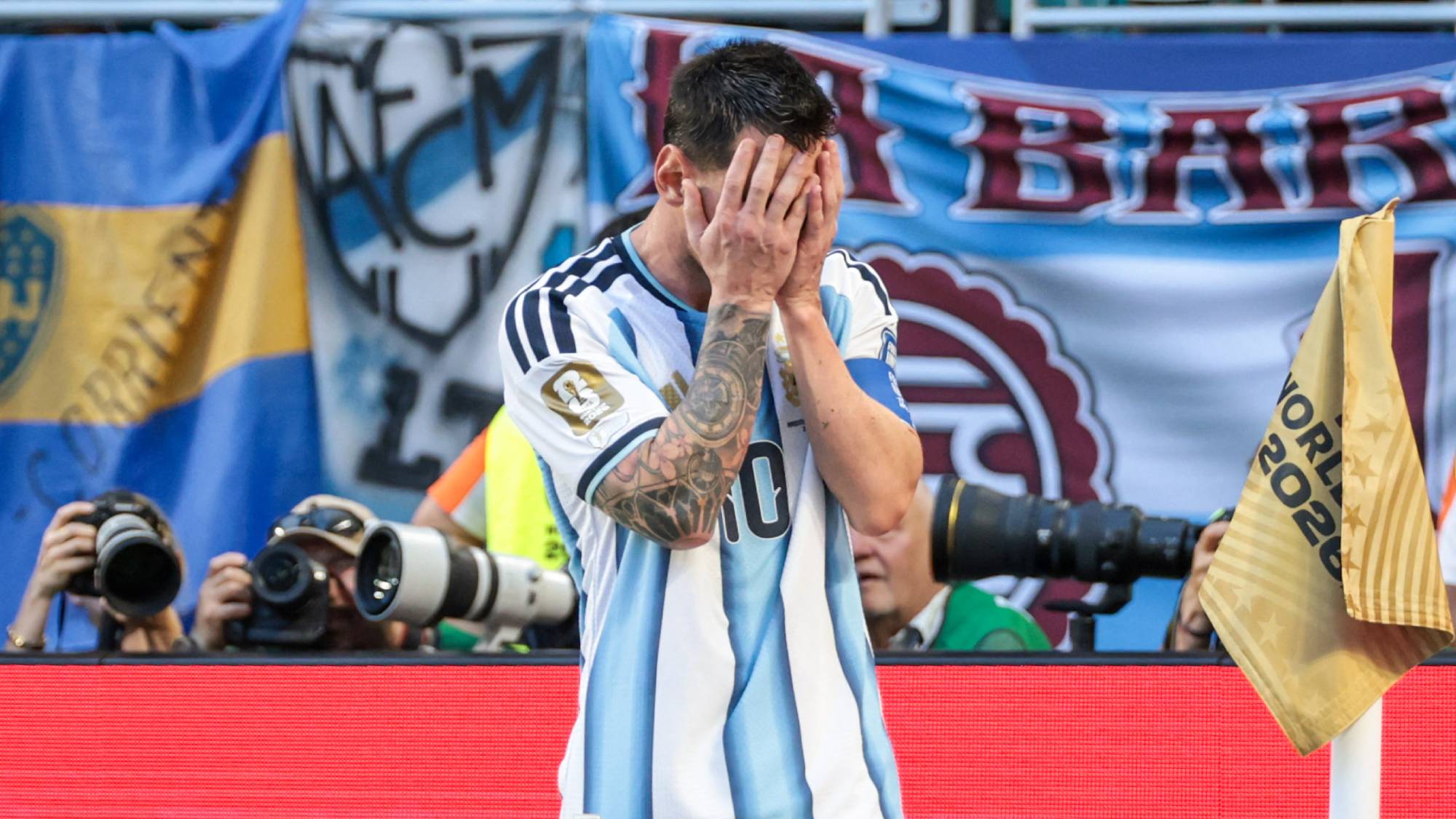 Lionel Messi player of Argentina during the FIFA World Cup 2026 Round of 32 match between Argentina and Cape Verde, at Miami Stadium, in Florida, United States, on Friday, July 03, 2026.